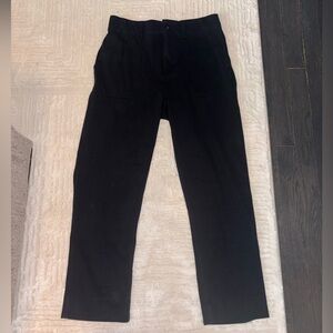 Women's Black Straight-Leg Capris